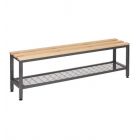 Single Depth Bench with Under Bench Mesh Tray - FCBENSS3T